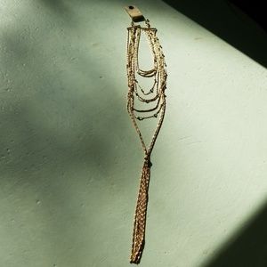 Anthropologie Long Tassel Necklace